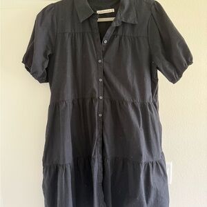 Abercrombie Tiered Black Shirt Dress